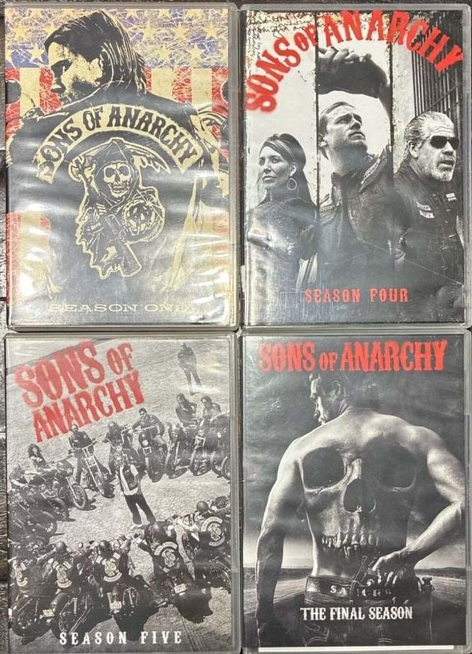 20th Century Fox Sons Of Anarchy Seasons 1, 4, 5 & The Final Season DVDs Lot